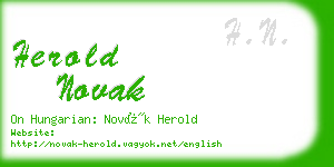 herold novak business card